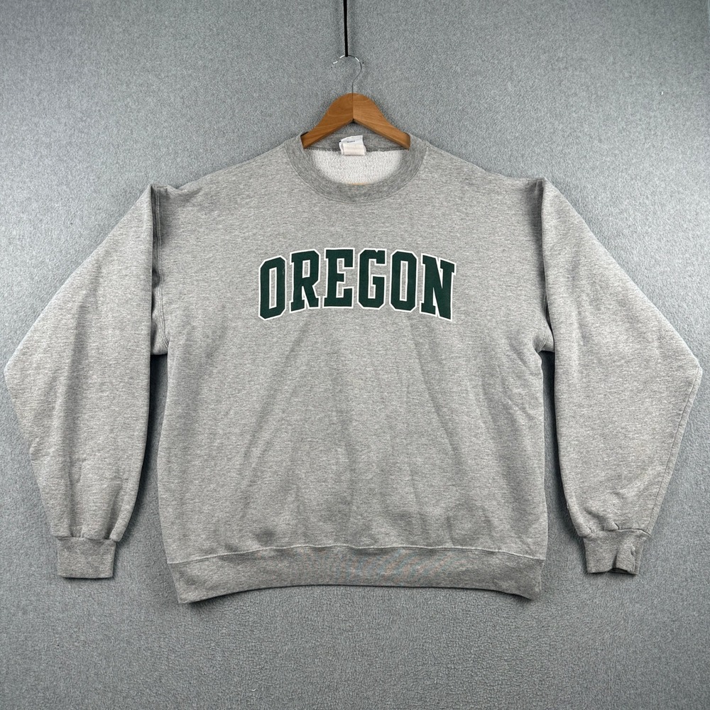 Vintage 90s Oregon Sweatshirt Mens XL Gray NCAA Football C61220 Champion